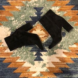 Black suede Lucky boots